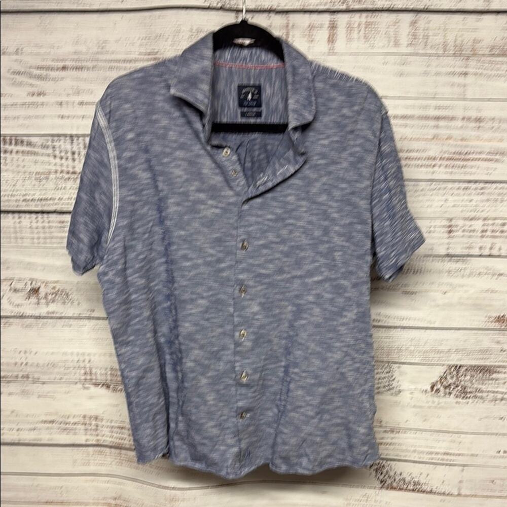 Johnie O Top Shelf Button-Up Shirt Men's Blue Large
